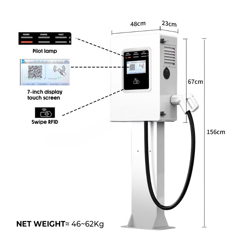 OEM 20kW 30kW 40kW Wallbox RFI – Dc Fast Charger 30Kw Wallbox Commercial Bewertung und Preis