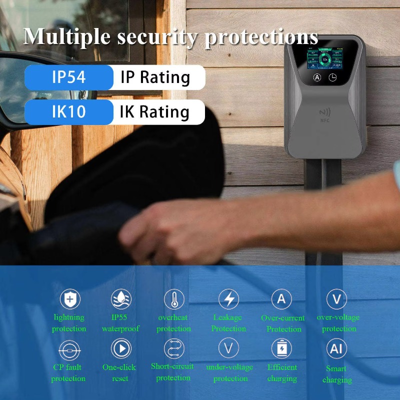 EV-Ladegerät Smart Wallbox 7kW – 22Kw Wallbox Type 2 Ocpp Rfid Bewertung und Preis